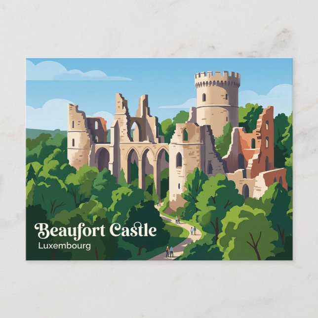 Beaufort Castle Luxembourg Postcard (Front)