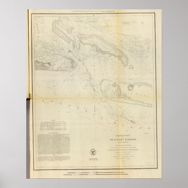 Beaufort Harbour, NC Poster (Front)