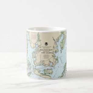 Beaufort Inlet and Part of Core Sound Chart Coffee Mug