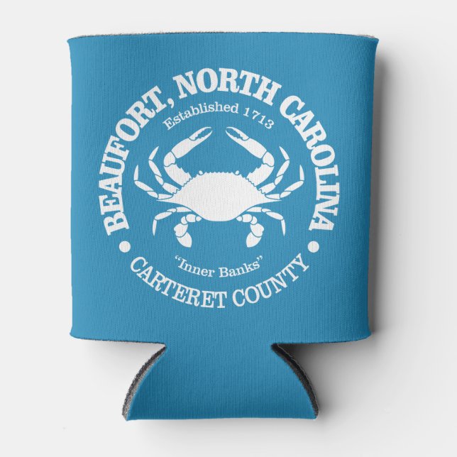 Beaufort NC (crab) Can Cooler (Front)
