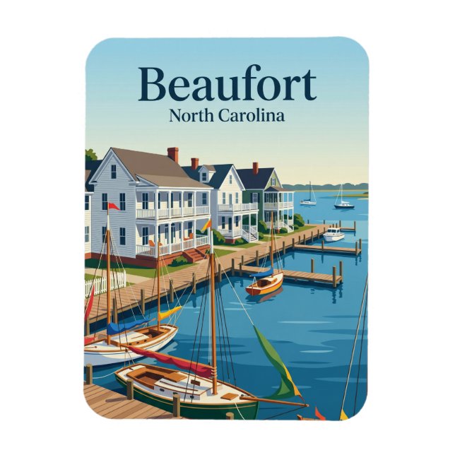 Beaufort North Carolina Magnet (Vertical)