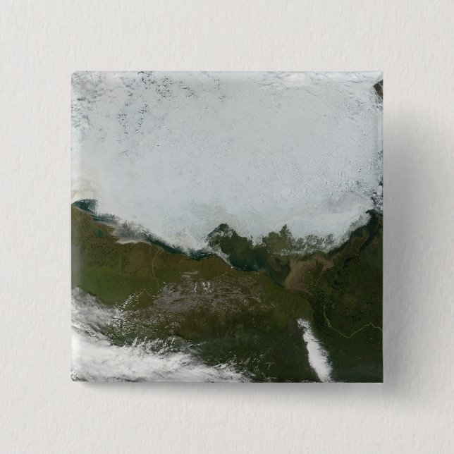 Beaufort Sea 2 Inch Square Button (Front)