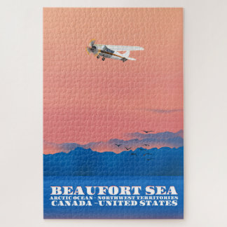 Beaufort Sea Canada USA travel poster Jigsaw Puzzle