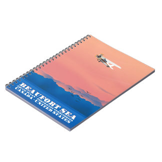 Beaufort Sea Canada USA travel poster Notebook
