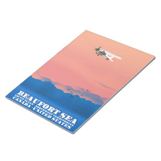 Beaufort Sea Canada USA travel poster Notepad