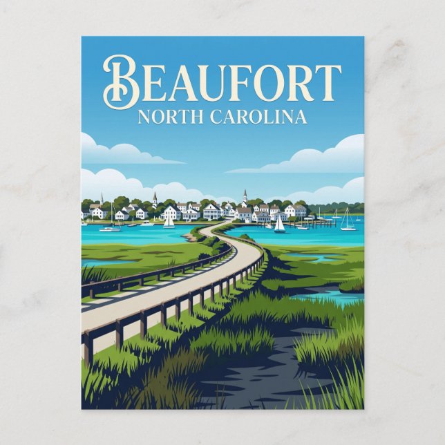 Beaufort USA Postcard (Front)
