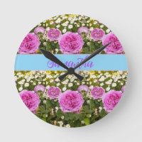 Beauitful Pink Roses and Daisies Floral