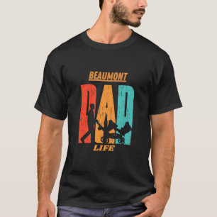 Beaumont Native Funny State Flag Dad Parent Baby T-Shirt