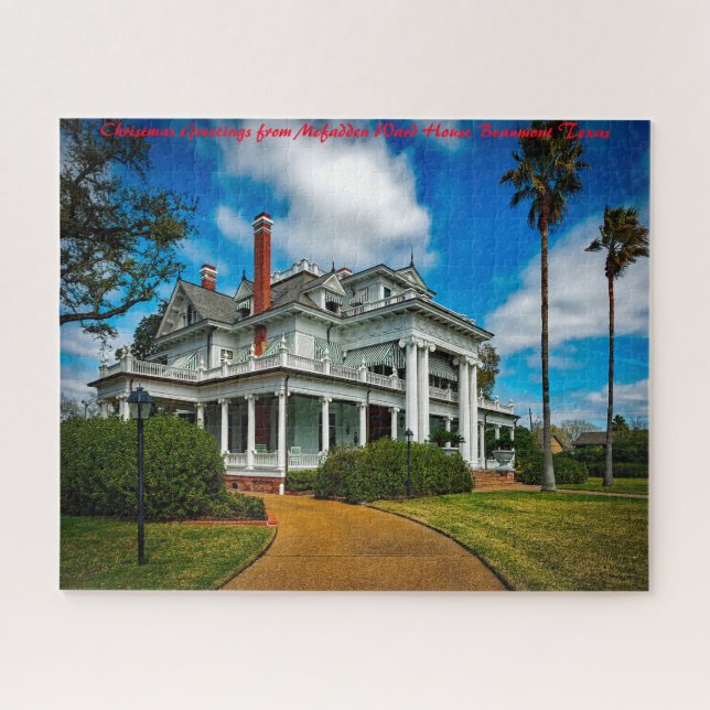 Beaumont Texas. Christmas Greetings Jigsaw Puzzle (Horizontal)