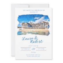 Beauport Hotel Massachusetts Venue Watercolor