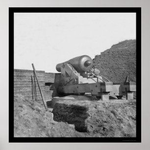 Beauregard Gun at Fort Pulaski, GA 1862 Poster