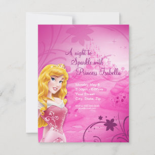 Beauté dormante Anniversaire Invitation