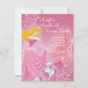 Beauté dormante Anniversaire Invitation