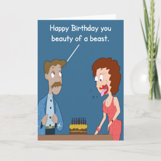 Beauté d'une carte d'anniversaire de bête
