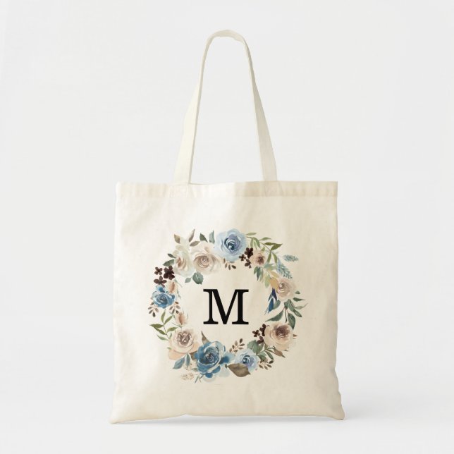 Beauté en Fleurs | Sac Cabas Personnalisé (Devant)