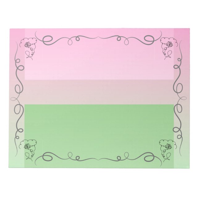 Beauté en souffle Roselle Grand Bloc-notes (Devant)