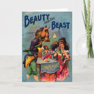 Beauté et la bête, carte de voeux