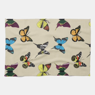 Beauté et serviette de cuisine papillon