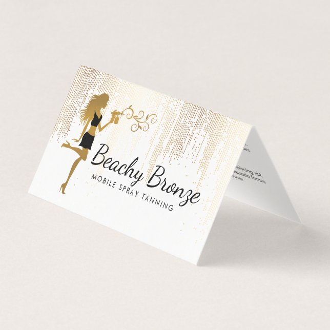 Beauté Girl Or Bronze Pluie Motif Spray Tanning (Front)