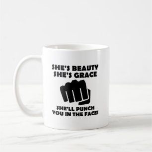 Beauté Grace Punch Funny Mug