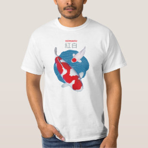 Beauté Kohaku Koi Fish T-Shirt - Élégant