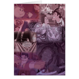 Beauté & La Bête   Collage rose et violet