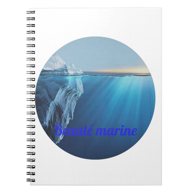 Beauté marine glacier- notebook (Front)