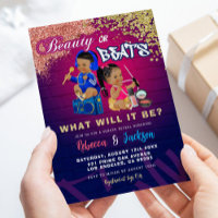 Beauté moderne ou Beats Genre Reveillez Invitation
