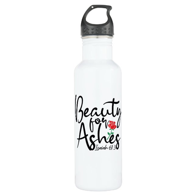 Beauté Pour Ashes 24 oz. Bouteille d'Eau (Devant)