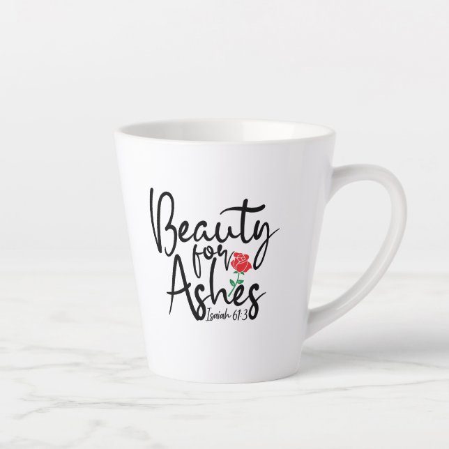 "Beauté pour cendres" - Petite tlatte Mug 12 oz. (Droite)