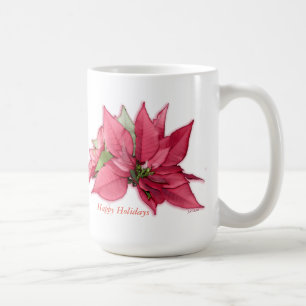 Beauté rougeoyante tasse de café blanc classique