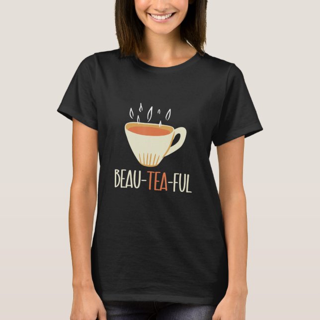 Beauteaful Chai Drinkers Tea  Chai Tea Party Graph T-Shirt (Front)