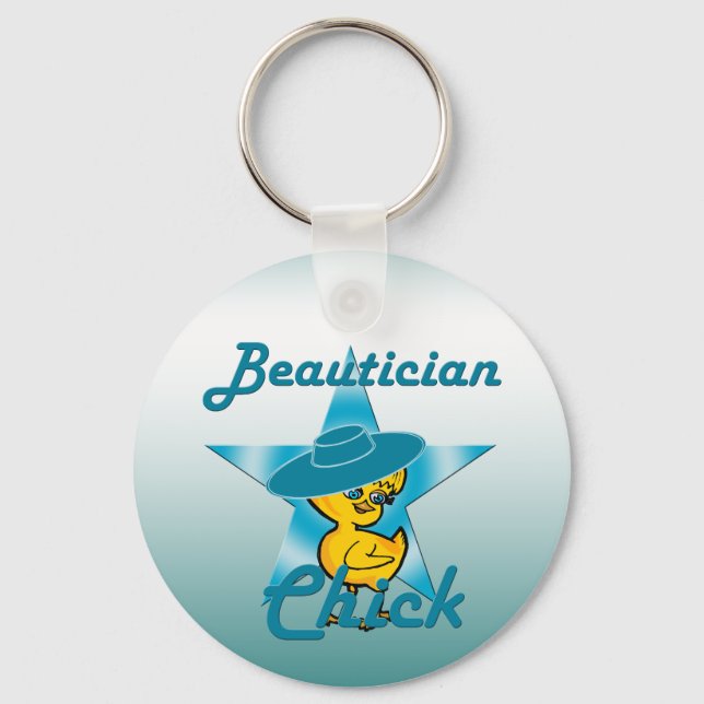 Beautician Chick #7 Keychain (Front)