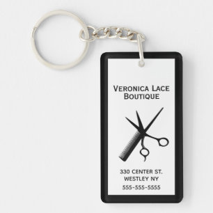 Beautician Crisp White   Keychain