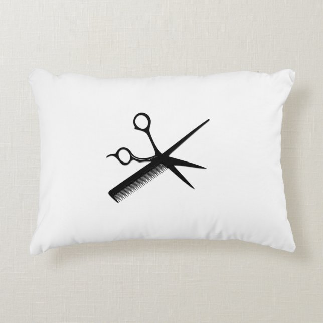 Beautician Design Accent Pillow (Front)