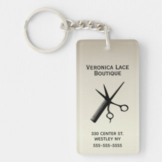 Beautician Design Antique Gold Keychain