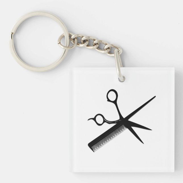 Beautician Design Keychain (Front)