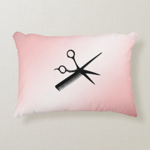 Beautician Design Pink Accent Pillow