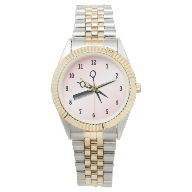 Beautician Design Pink Watch (Front)