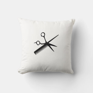 Beautician Design Throw Pillow