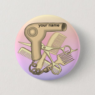 Beautician  pin button