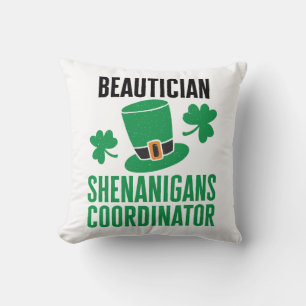 Beautician Shenanigans Coordinator Throw Pillow