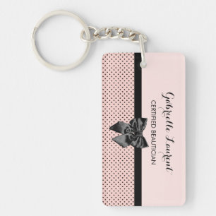 Beauticier Chic Paris Pois rose noir Bow