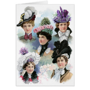 Beautiful 1900s Vintage Designer Spring Hat Women