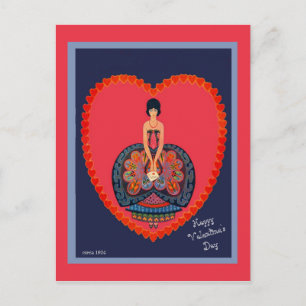 Beautiful 1920's Valentine Vintage Design copy Postcard