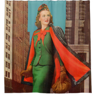 beautiful 1940s uptown girl print
