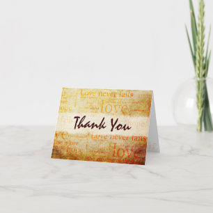 Beautiful 1 Corinthians 13 Thank You Card - V1