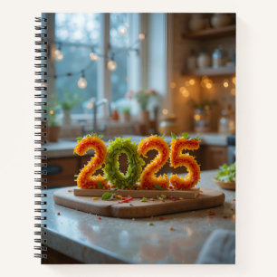 Beautiful 2025 college notebook of salad plate 