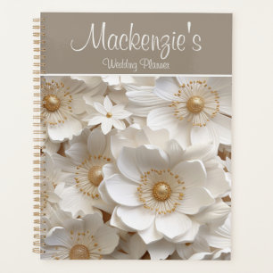 Beautiful 3D White Gardenia Wedding   Planner