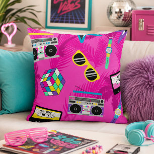 Beautiful 80's Era Throw Pillow